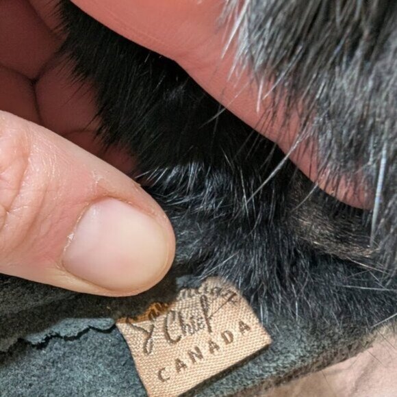 Women's Tsar 8" Black Rabbit Fur Moccasin Boots - Picture 2 of 9